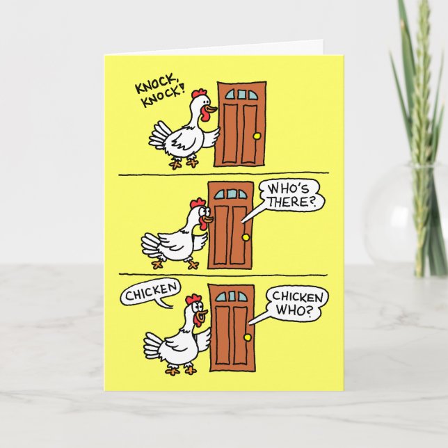 Cartão Frango Engraçado Sente-se melhor em breve Piada (Frente)