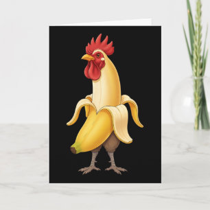 Cartão Frango Nana Mashup, Humor de Galo Para os Amantes 