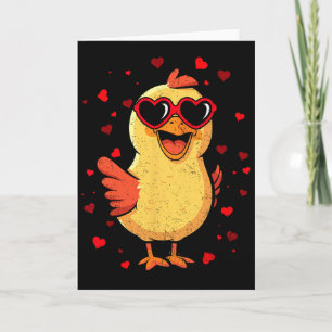 Cartão Frango Valentin Sungles Coração Bonito Amantes
