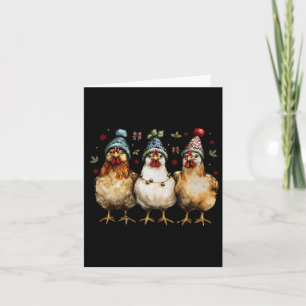 Cartão Frangos de Natal de feliz Engraçados Mo de Frango