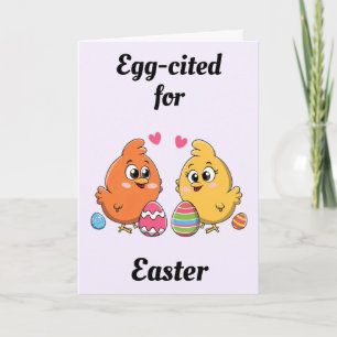 Cartão Frangos de Páscoa