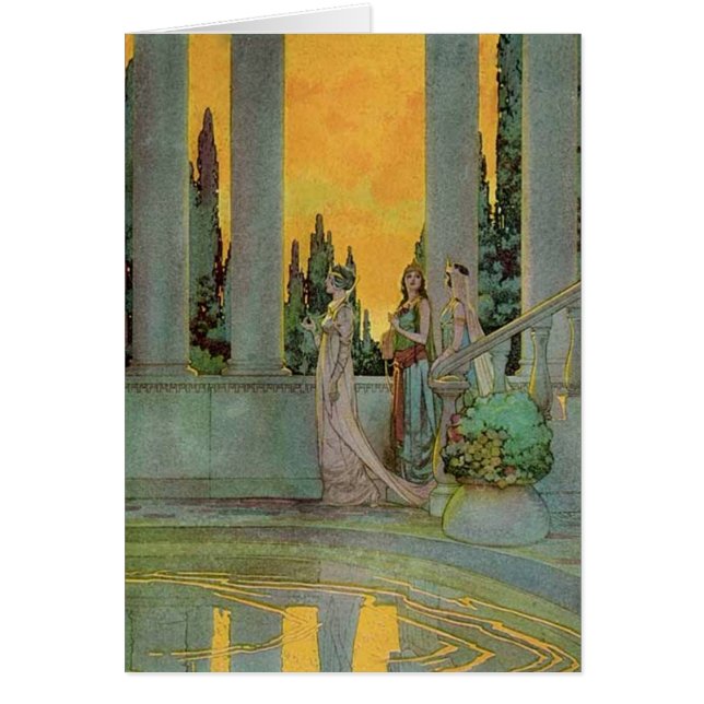 Cartão Frank Godwin, ilustrador. "A fada azul" 1931 (Frente)