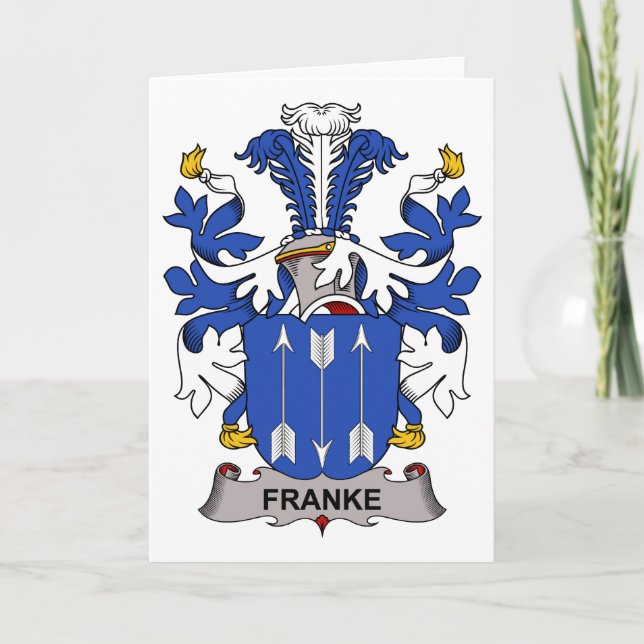 Cartão Franke Family Crest (Frente)