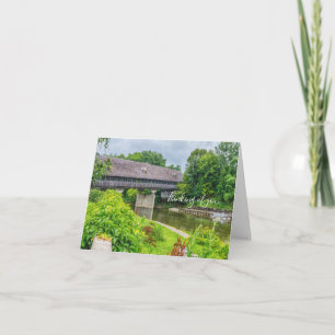 Cartão Frankenmuths Covered Bridge Thinking Of You Card