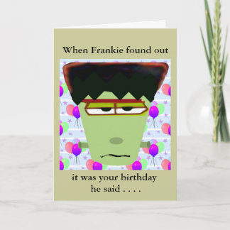 Cartão Frankenstein