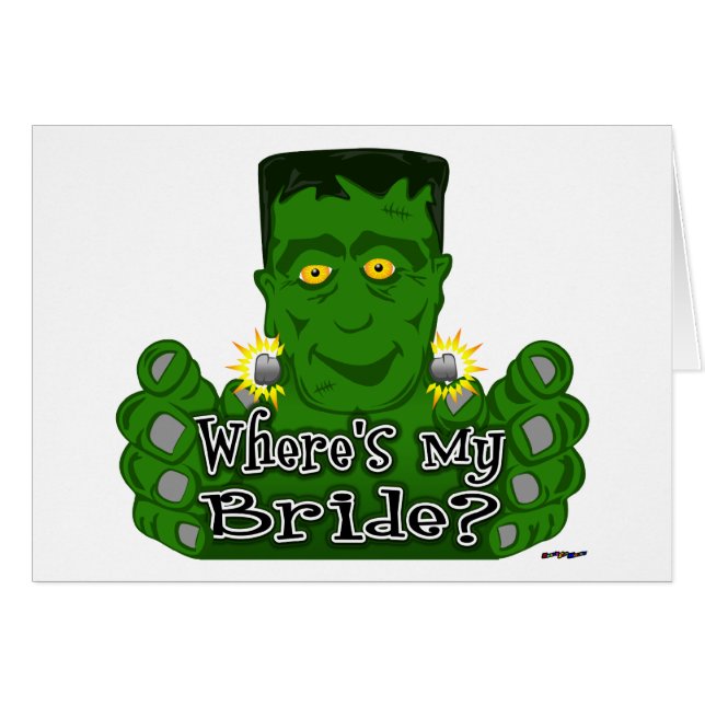 Cartão Frankie, onde está a minha noiva? (Frente Horizontal)