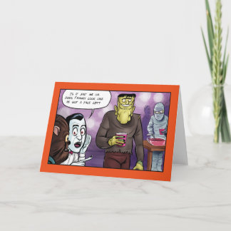 Cartão Franky's Face Lift Halloween