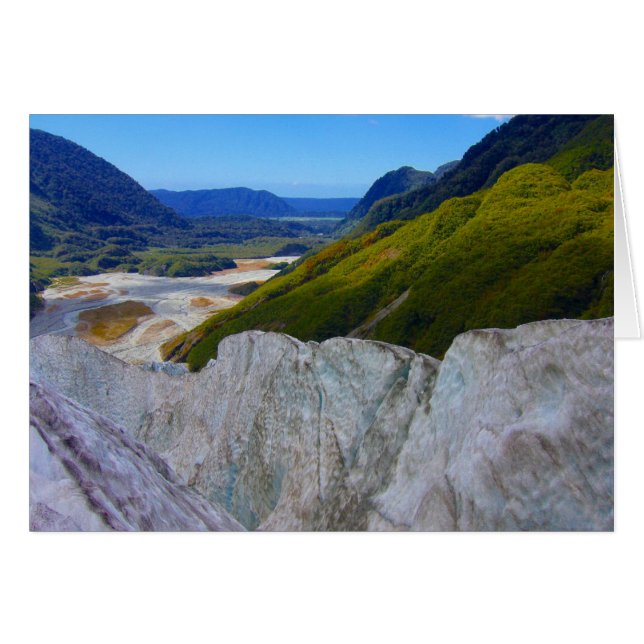 Cartão franz josef glaciar (Frente Horizontal)