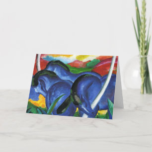 Cartão Franz Marc Blue Horses Greeting Card