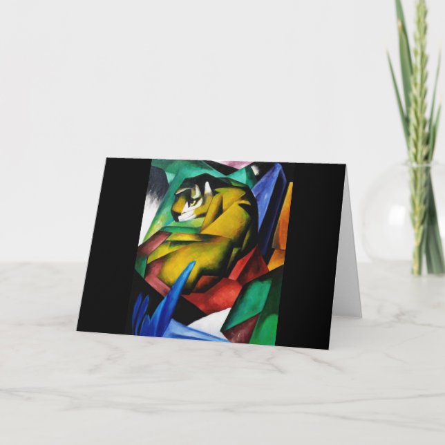 Cartão Franz Marc, Fine Art Tiger (Frente)