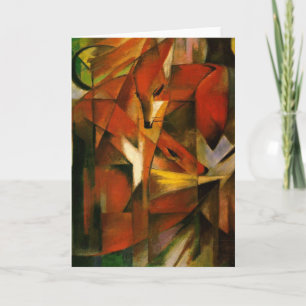 Cartão Franz Marc - Foxes