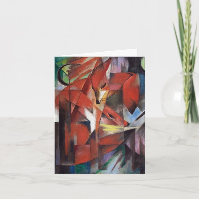 Cartão Franz Marc - The Foxes, 1913 (Frente)