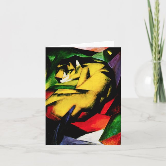 Cartão Franz Marc Tiger Note Card (Frente)
