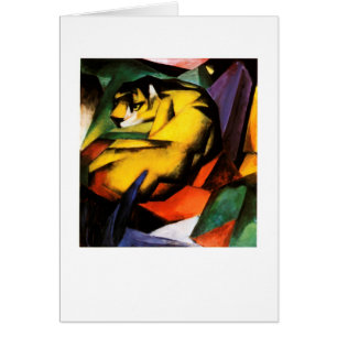 Cartão Franz Marc - Tigre (1912)