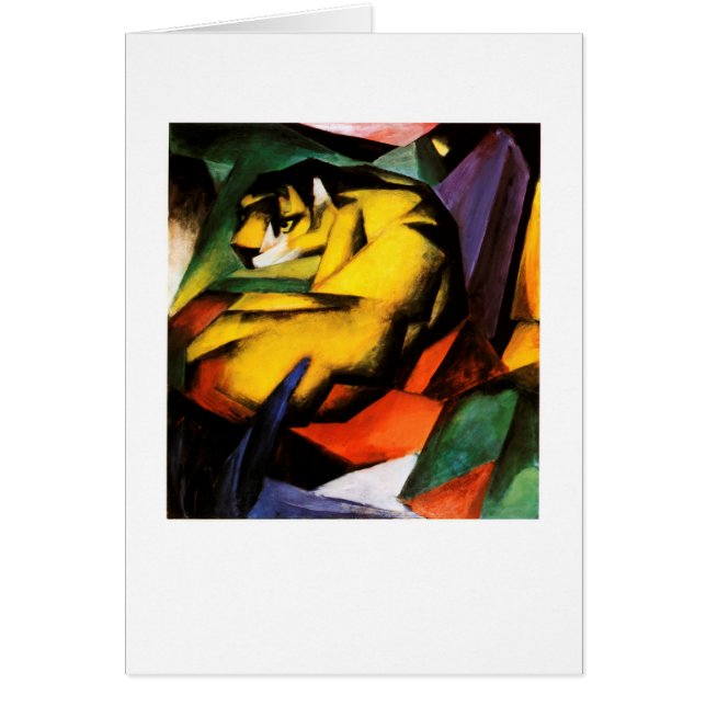Cartão Franz Marc - Tigre (1912) (Frente)