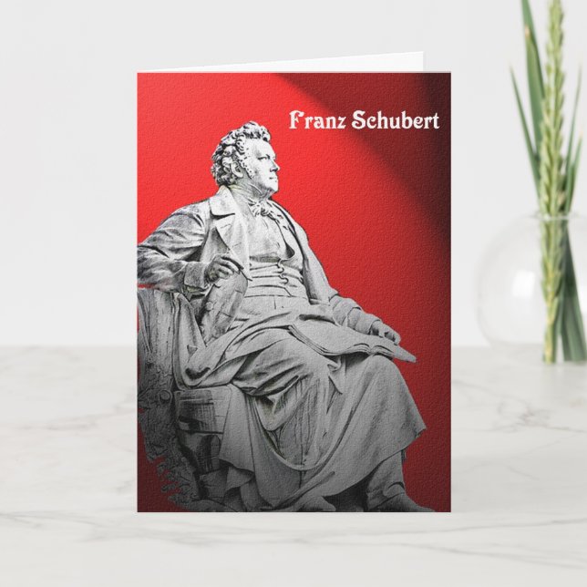 Cartão Franz Schubert Greeting Card (Frente)
