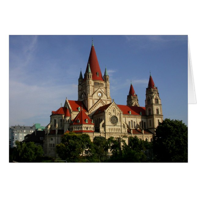 Cartão Franz von Assisi Kirche (Frente Horizontal)