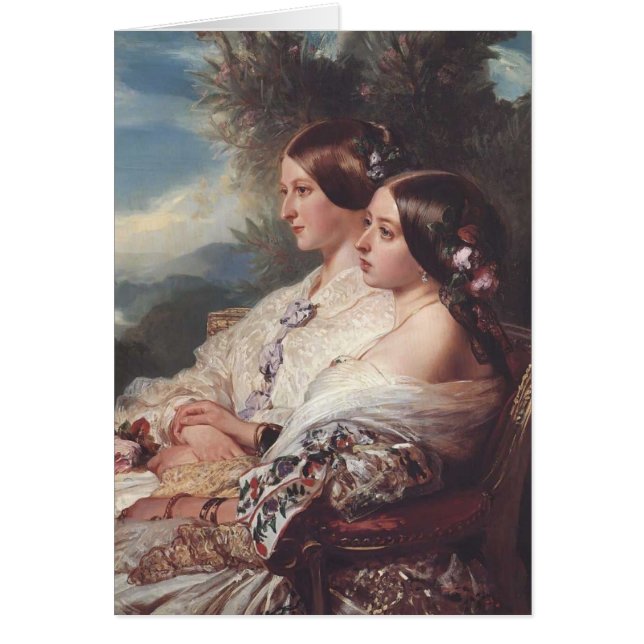Cartão Franz Winterhalter- os primos (Frente)