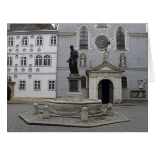 Cartão Franziskanerplatz Viena Áustria