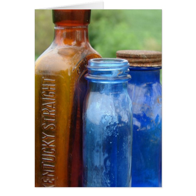 Cartão Frascos Antigos Encontrados (Frente)