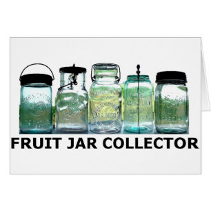 Cartão Frascos de colocação em latas do pedreiro do