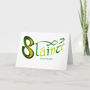 Cartão Frase irlandesa Imagem da frase irlandesa para o c