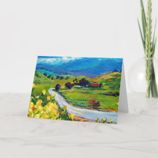 Cartão Frazier Valley Springtime 5 x 7 Greeting Card