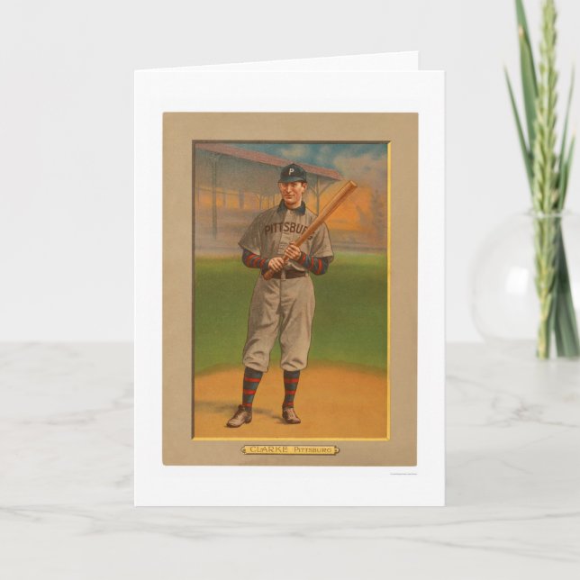 Cartão Fred Clarke Pirates Baseball 1911 (Frente)
