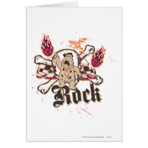 Cartão Fred Flintstone Rock