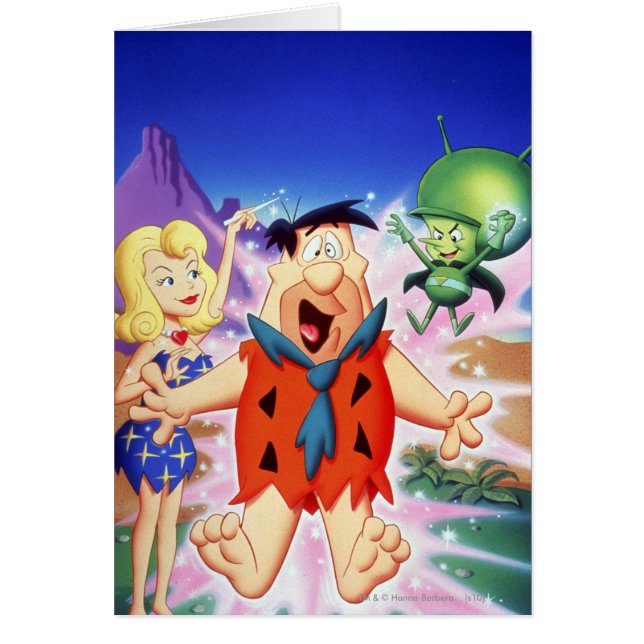 Cartão Fred Flintstone Sob Uma Ortografia (Frente)