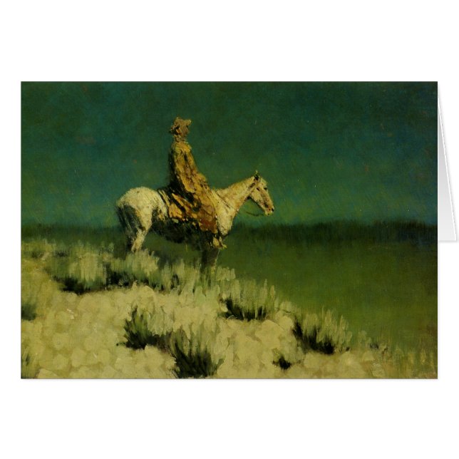 Cartão Frederic Remington's The Night Herder (cerca de 19 (Frente Horizontal)