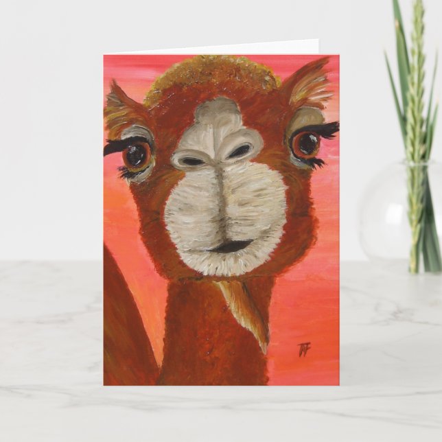 Cartão Frederic the cute Camel - Greeting Card (Frente)