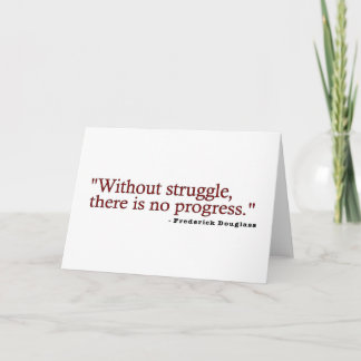 Cartão Frederick Douglas Quote