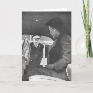 Cartão Frederick & Nelson Doorman Greets Customer