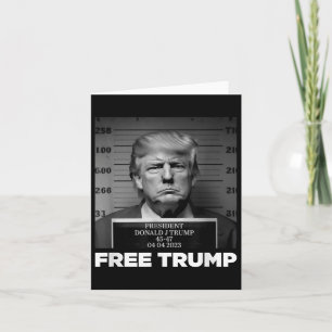 Cartão Free Donald Trump Mugshot