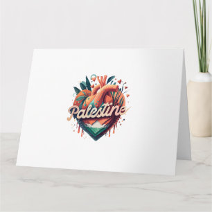 Cartão Free Palestine, eu apoio palestina, Support Pa