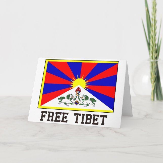 Cartão Free Tibet (Frente)