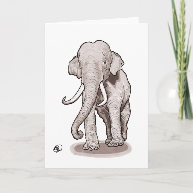 Cartão "Freedom" Elephant Greeting Card (Frente)
