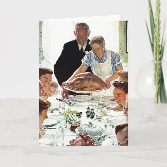 Cartão Freedom From Want (Frente)