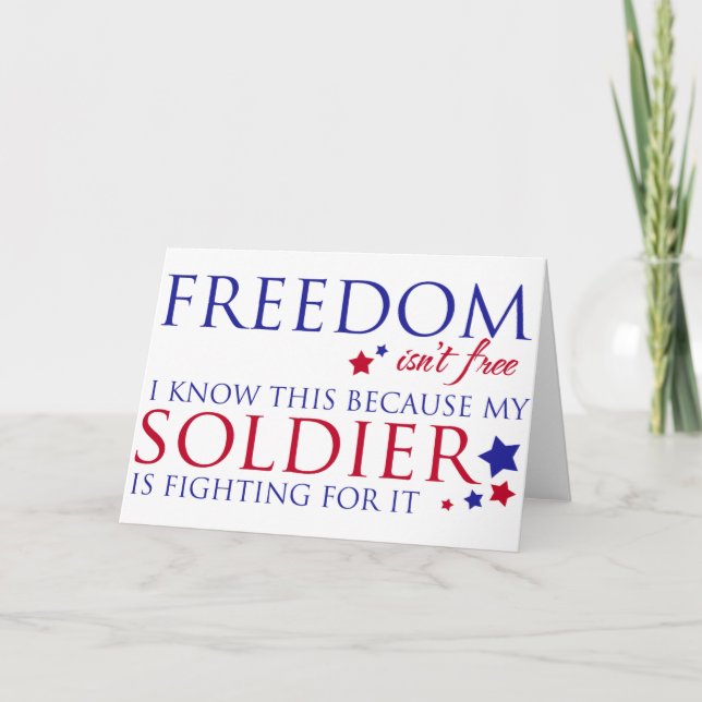 Cartão Freedom isn't Free (Frente)