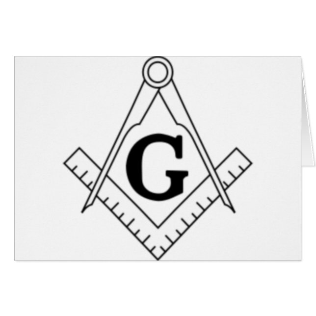 Cartão Freemason (Frente Horizontal)