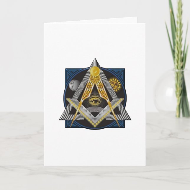 Cartão Freemasonry Emblem (Frente)