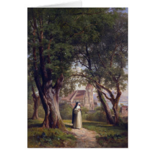 Cartão freira solitário