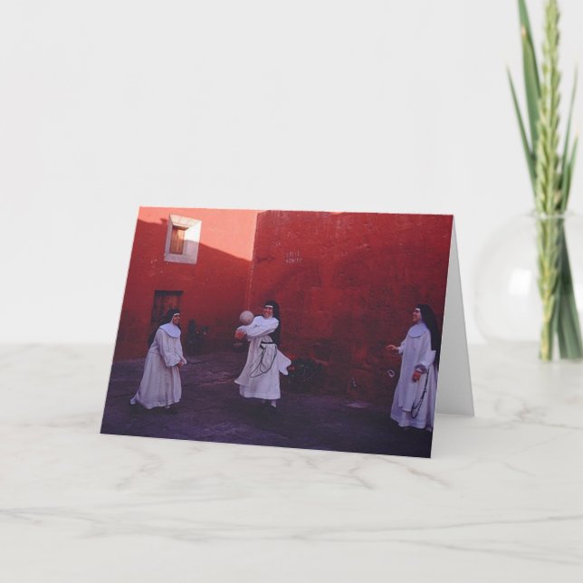 Cartão freiras se divertindo! (Frente)