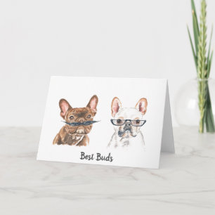 Cartão French Bulldog Best Friend Blank Card
