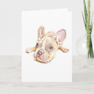 Cartão French Bulldog Greeting Card, Dog Mom Gift,