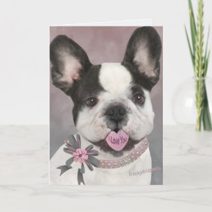 Cartão French Bulldog I Love You