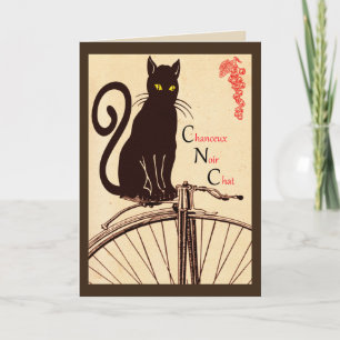 Cartão French cat greeting card