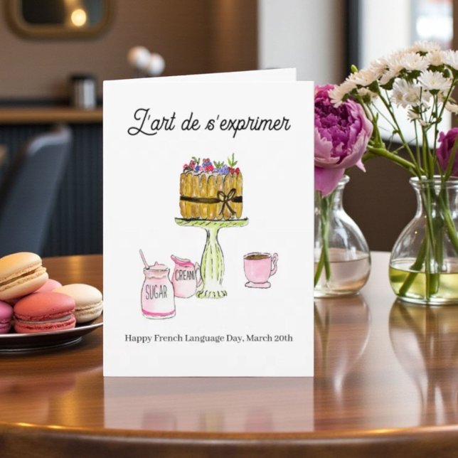 Cartão French Language Day March 20 Charlotte Russe (Criador carregado)