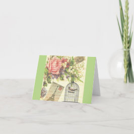 Cartão French Theme Vintage Paris Note Card